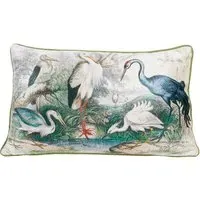 Oriental Birds Cushion - Multicolour