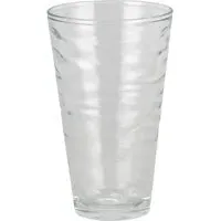 Origami Hi Ball Glass with Textured Wave Design