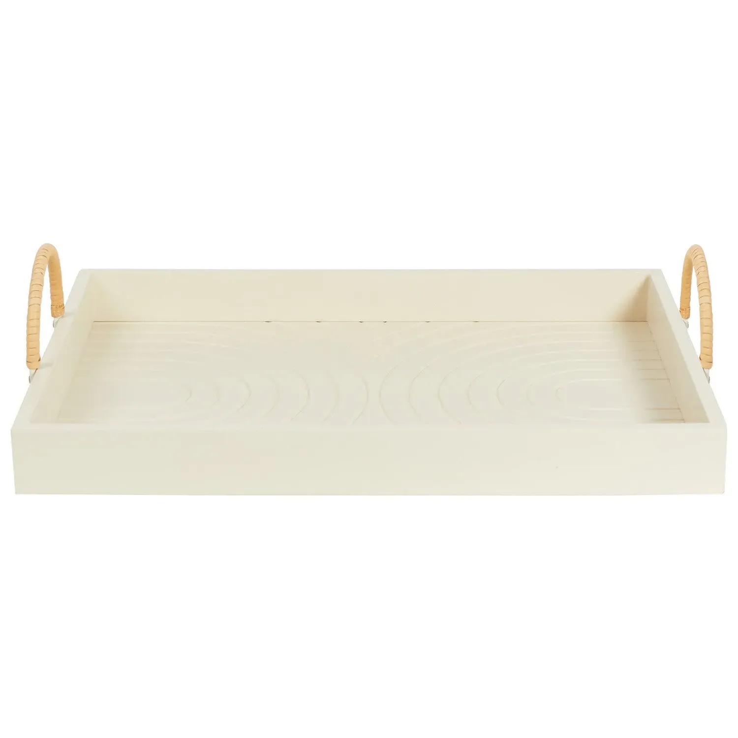 Orla Wooden Tray - Cream image