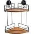 Oslo Bamboo 2 Tier Corner Rack - Black