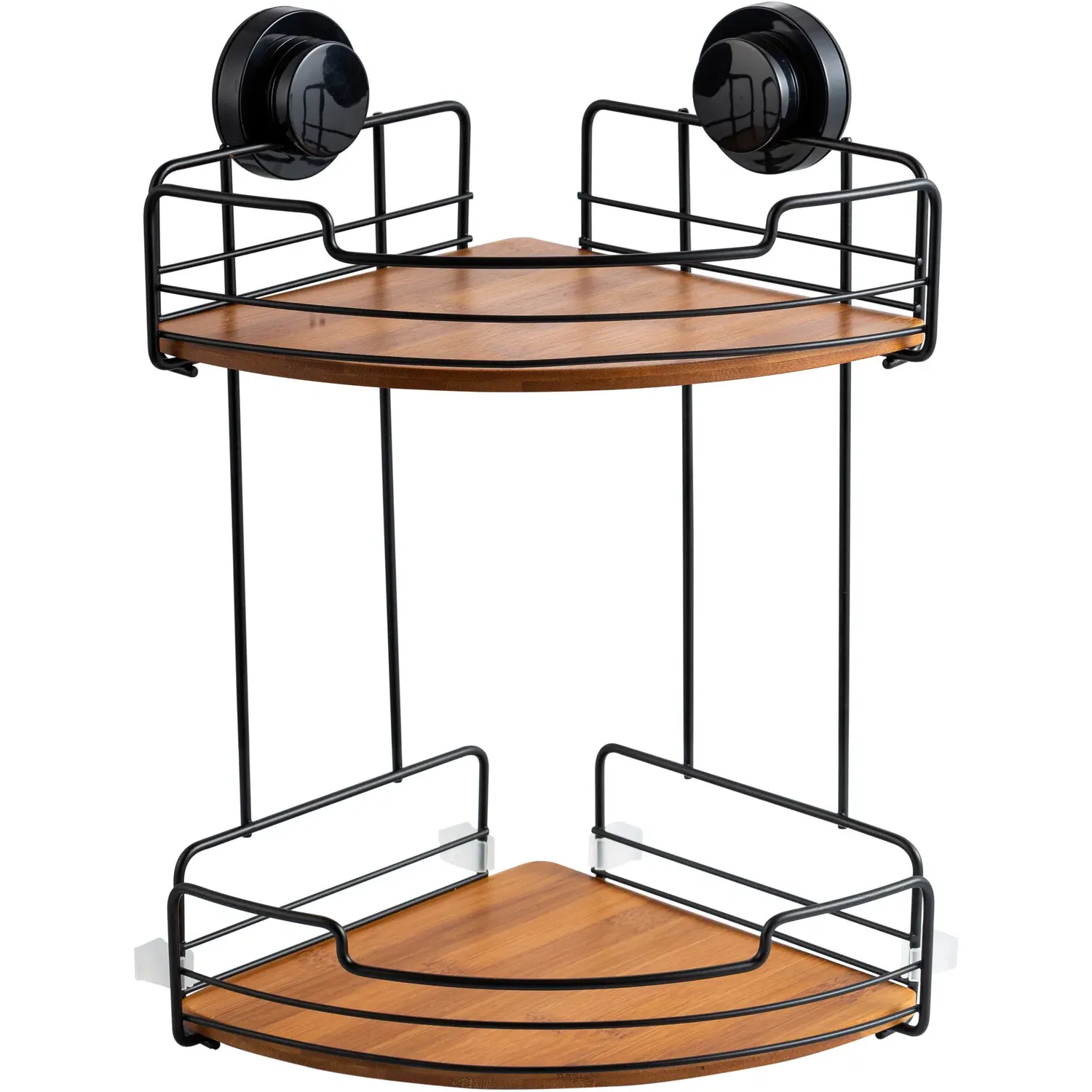 Oslo Bamboo 2 Tier Corner Rack - Black