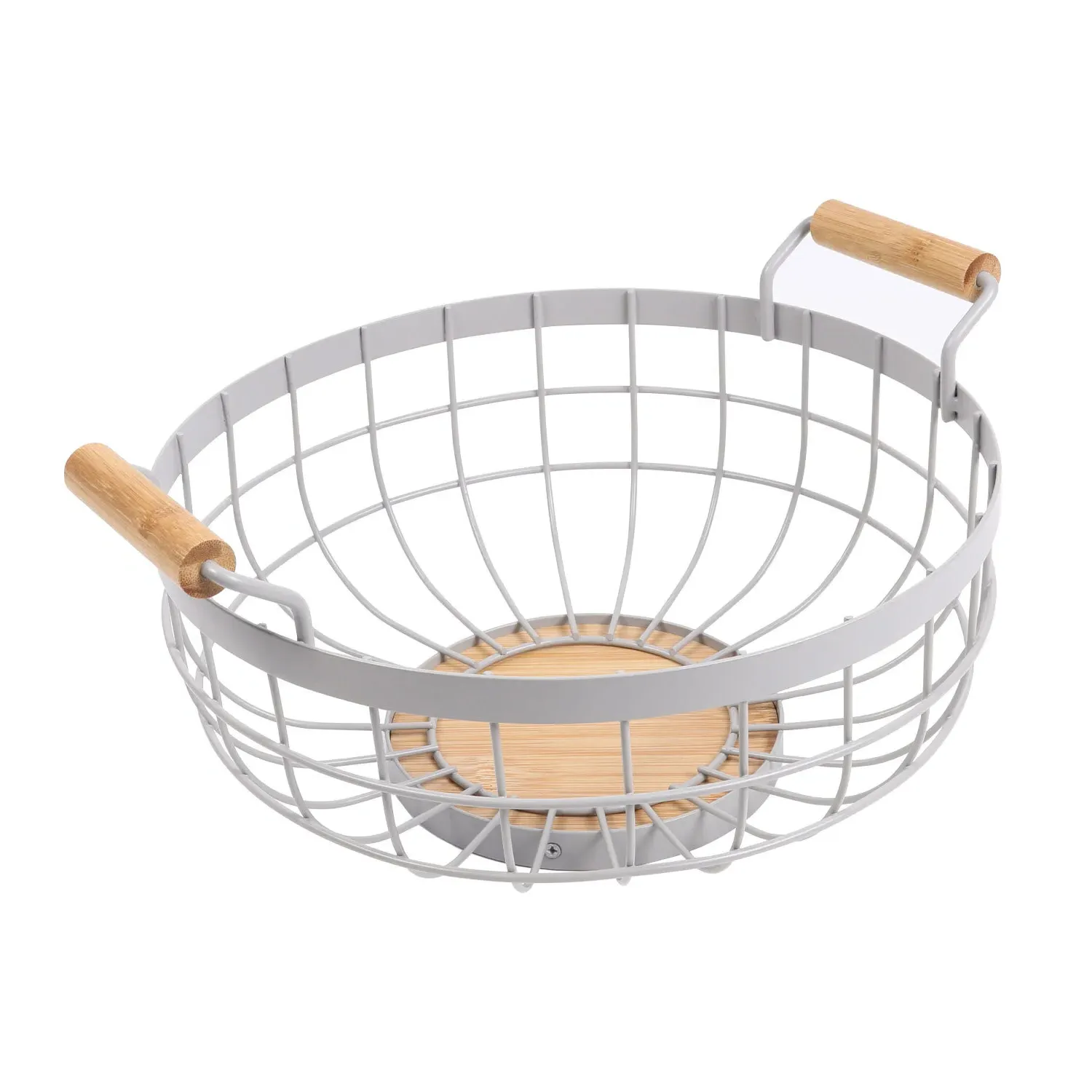 Oslo Fruit Bowl - Grey, Bamboo image