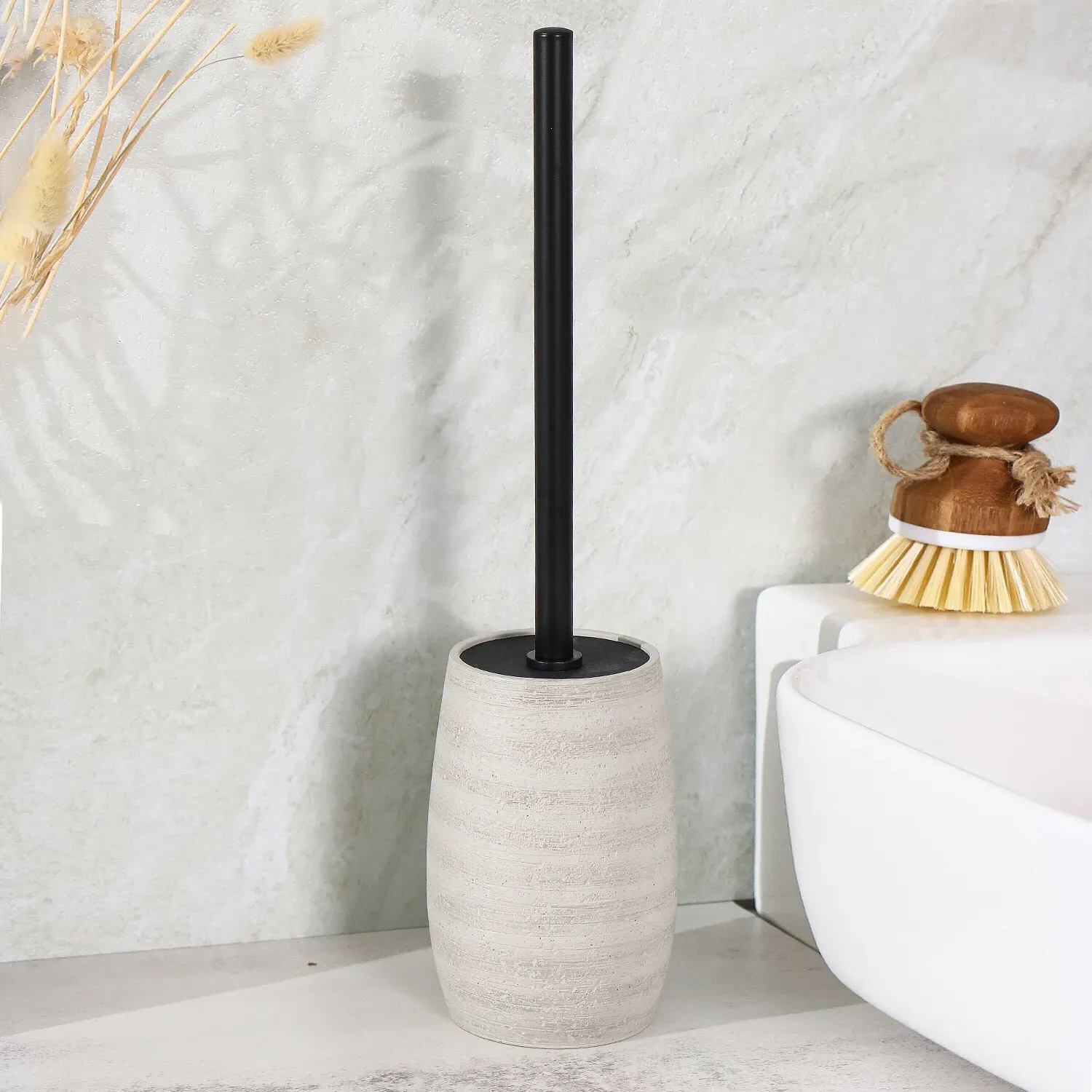 Oslo Toilet Brush Holder - Grey