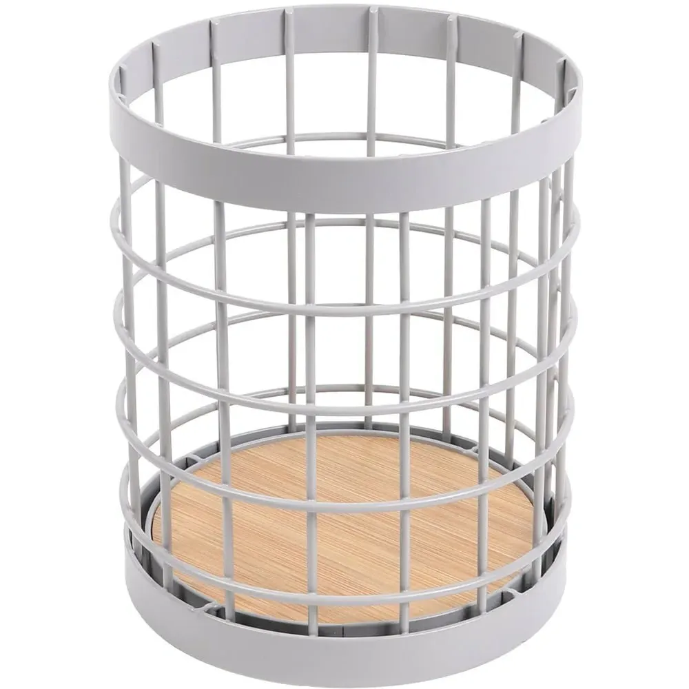 Oslo Utensil Holder - Grey, Bamboo