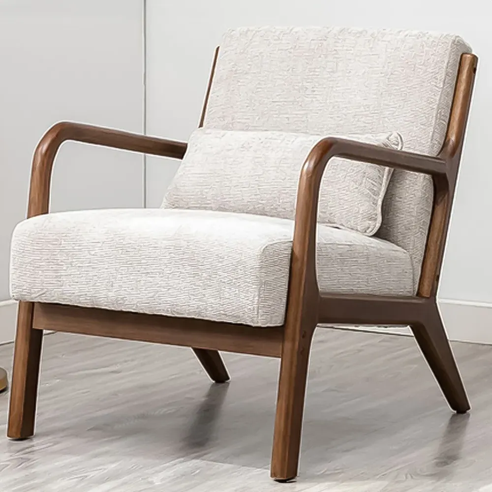 Otis Woven Chenille Chair - Cream