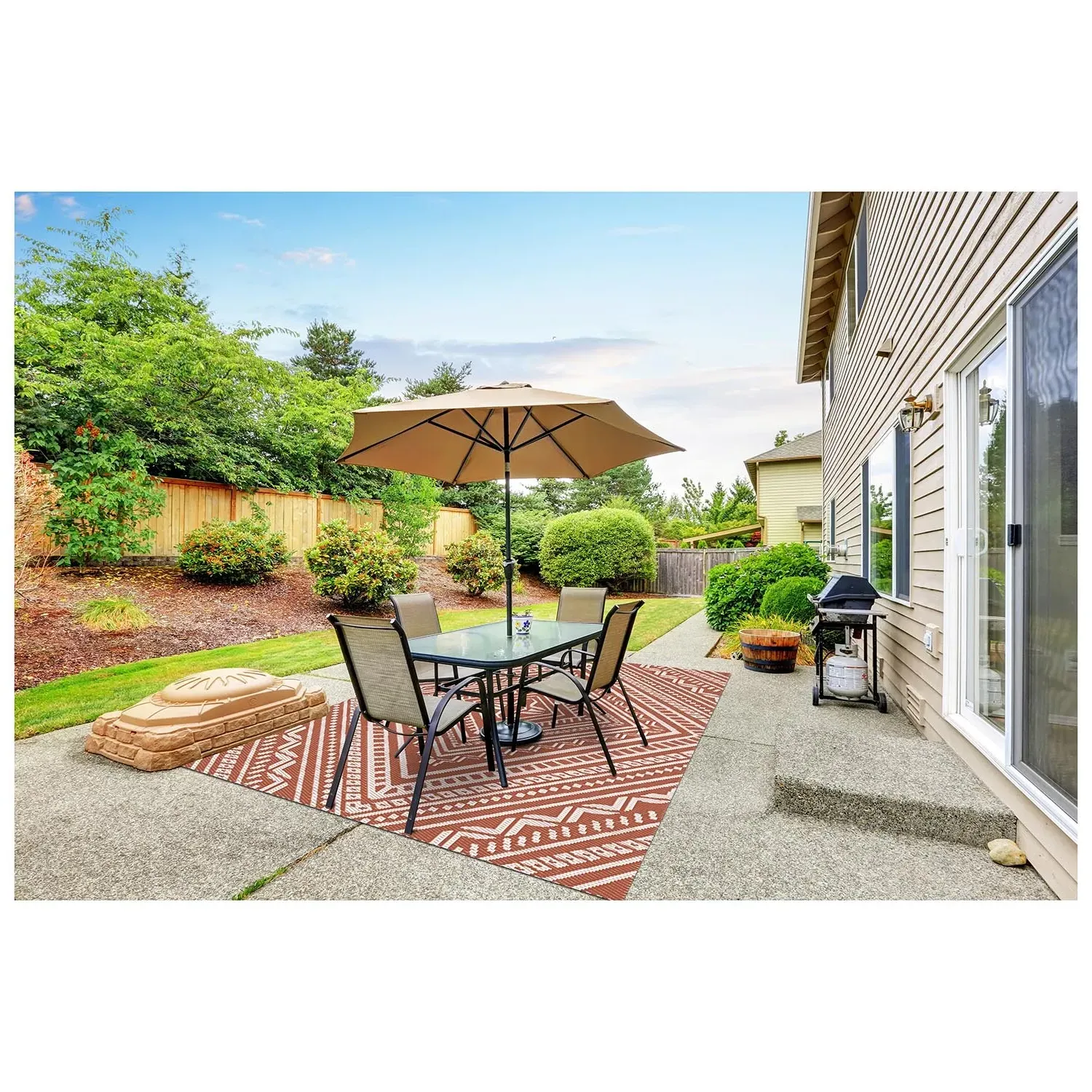 Outdoor Rug - Terracotta