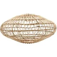 Oval Lamp Shade - Brown, Rattan