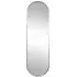 Oval Wall Mirror - Silver, Metal