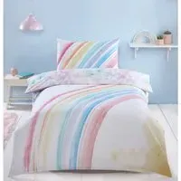 Over The Rainbow Single Duvet Set - Multicolour