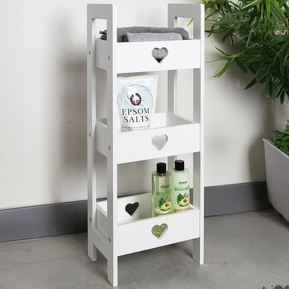 Oxford 3 Tier Storage Caddy - White