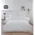 Oxford King Duvet Cover and Pillowcase Set - White, Bamboo