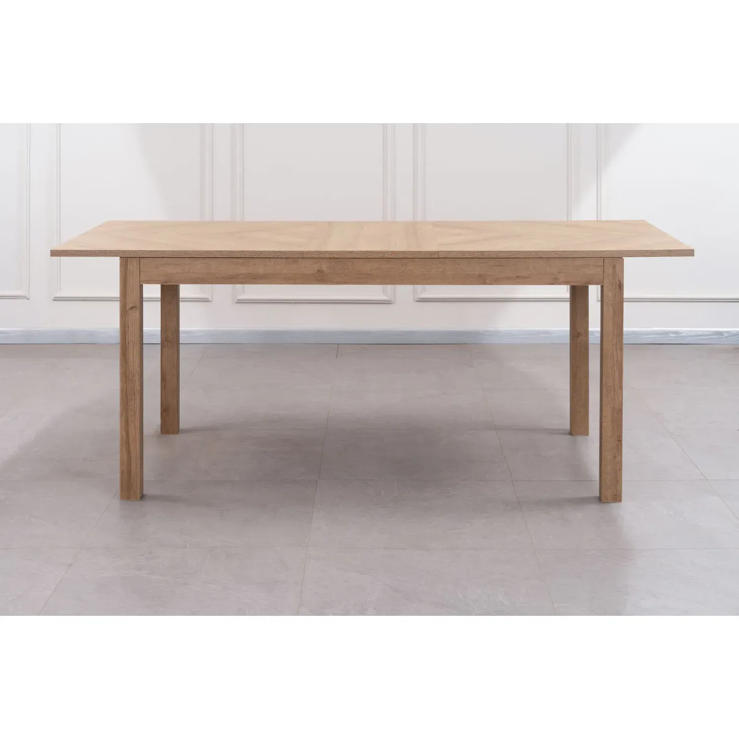 Oxford Parquet 6 Seater Extending Dining Table - Oak