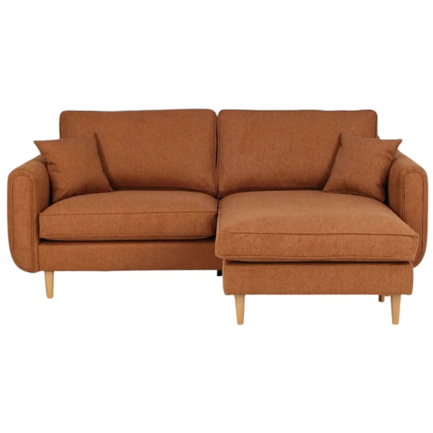 Oxford Reversible Chaise Sofa - Brown