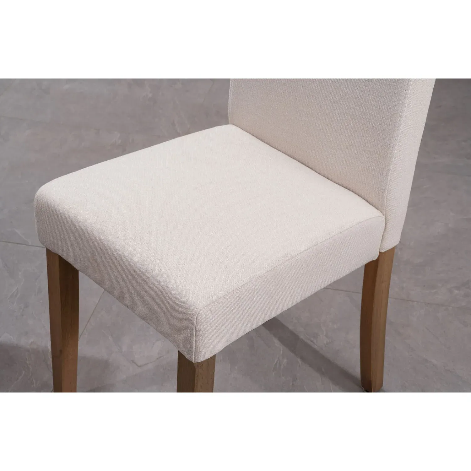 Oxford Set of 2 Dining Chairs - Cream, Linen