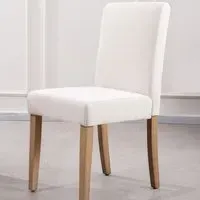 Oxford Set of 2 Dining Chairs - Cream, Linen