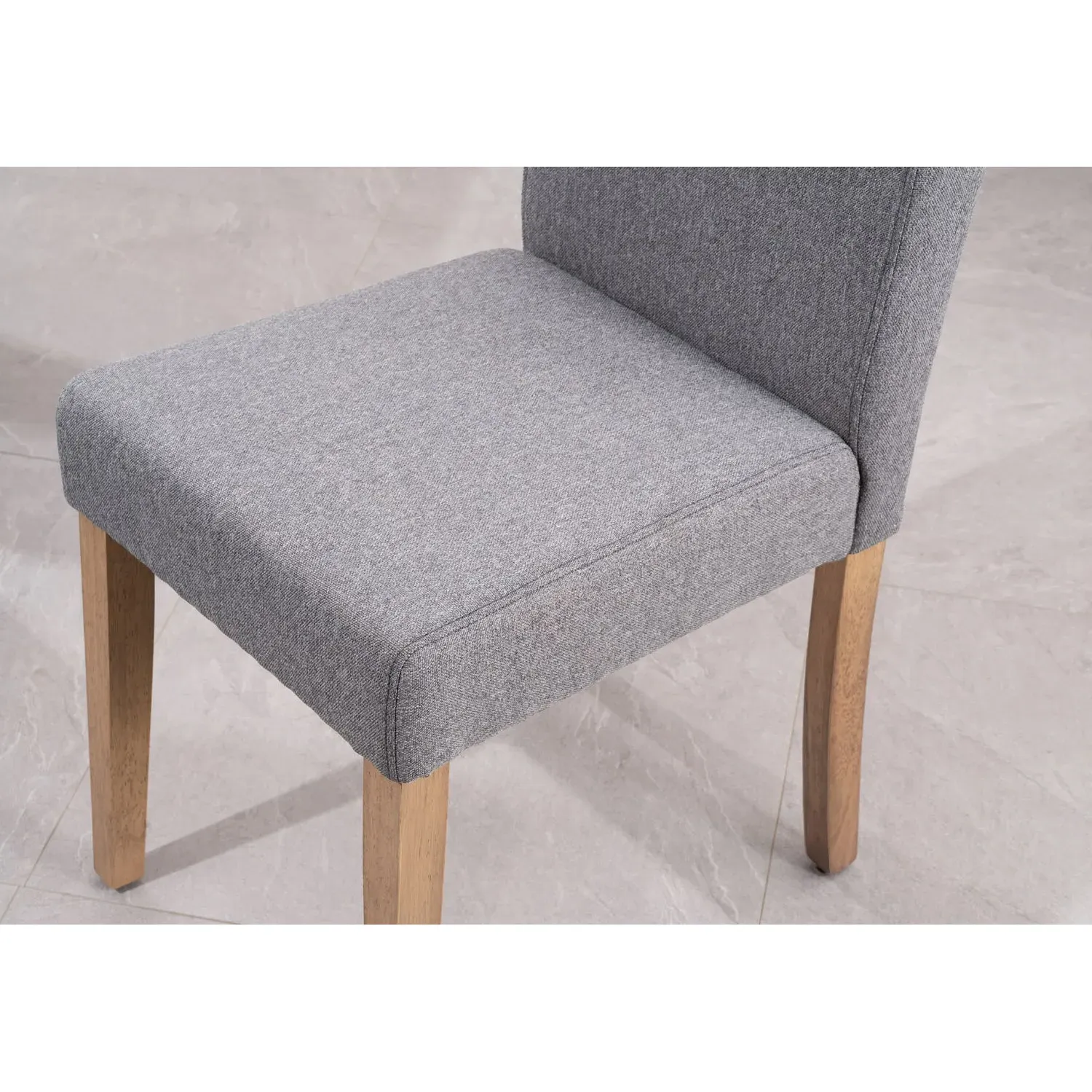 Oxford Set of 2 Dining Chairs - Grey, Fabric