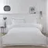 Oxford Superking Duvet Cover and Pillowcase Set - White, Bamboo