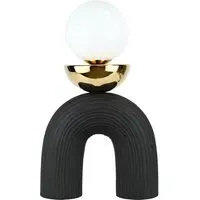 Ozias Geometric Table Lamp - Black, Gold