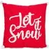 Pack of 2 Let it Snow Cushions - Red