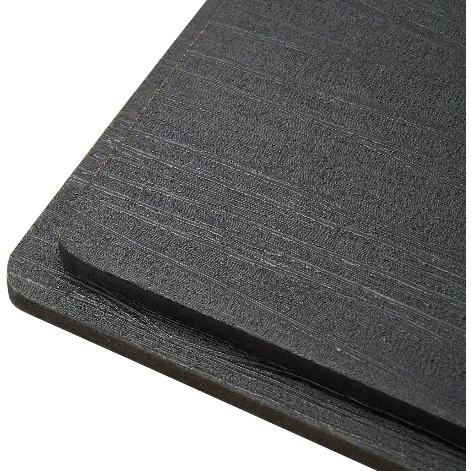 Pack of 2 Malmo Wood Effect Placemats - Black
