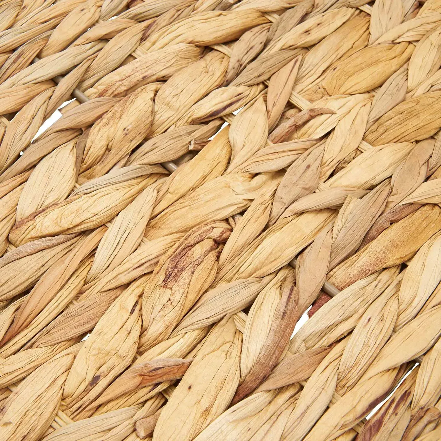 Pack of 2 Rectangular Water Hyacinth Placemats - Brown