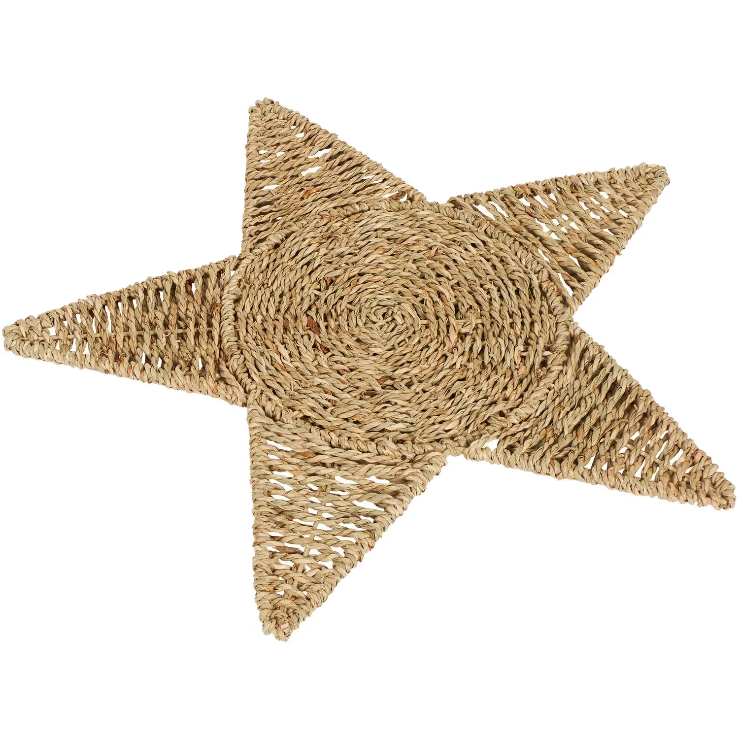 Pack of 2 Woven Star Placemats - Neutral