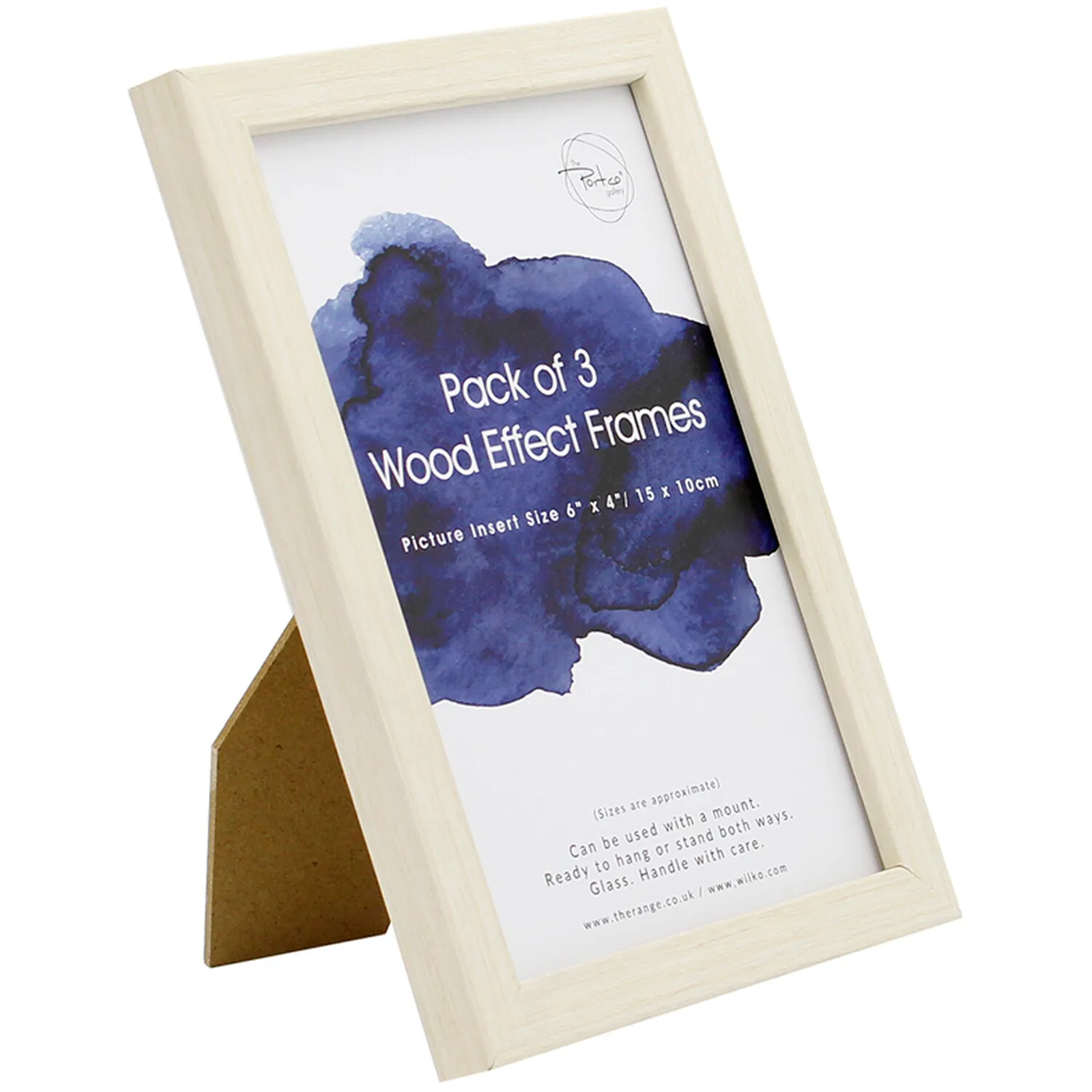 Pack of 3 Wood Effect Photo Frames