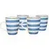 Pack of 4 Handpainted Spinwash Mug Set - Blue
