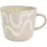 Paint Conical Mug with Wavy Lines - Grey