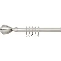 Palermo Extendable Curtain Pole 120-210cm - Silver