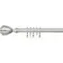 Palermo Extendable Curtain Pole 120-210cm - Silver