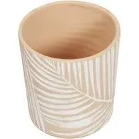 Palm 14cm Plant Pot - Ceramic