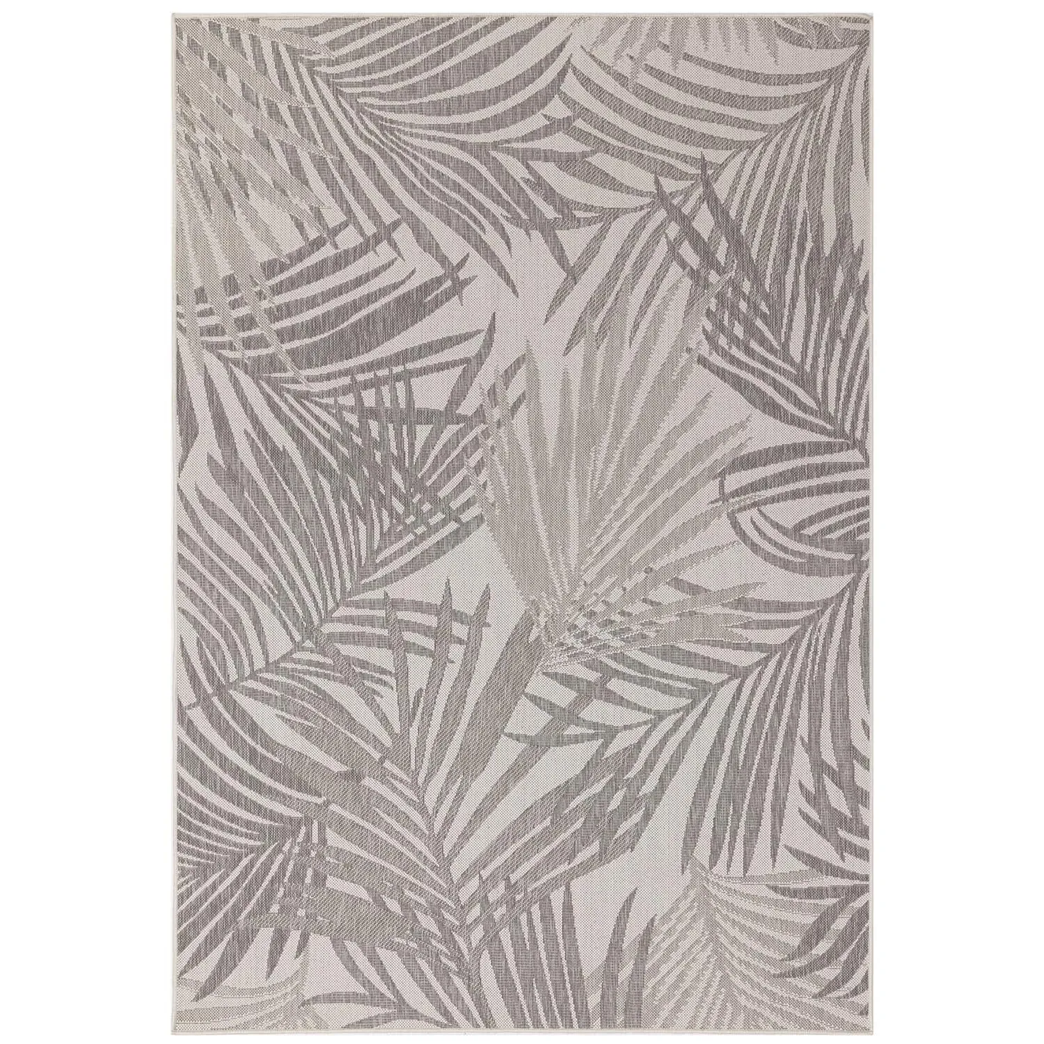 Palm Indoor Outdoor Rug 120x170cm - Grey image