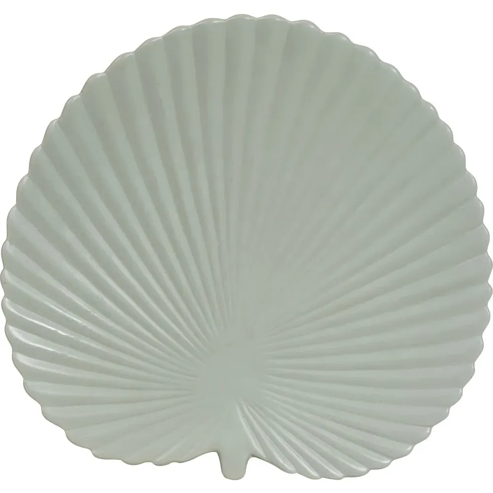 Palm Leaf Tray - Green, White