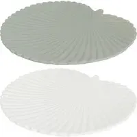 Palm Leaf Tray - Green, White
