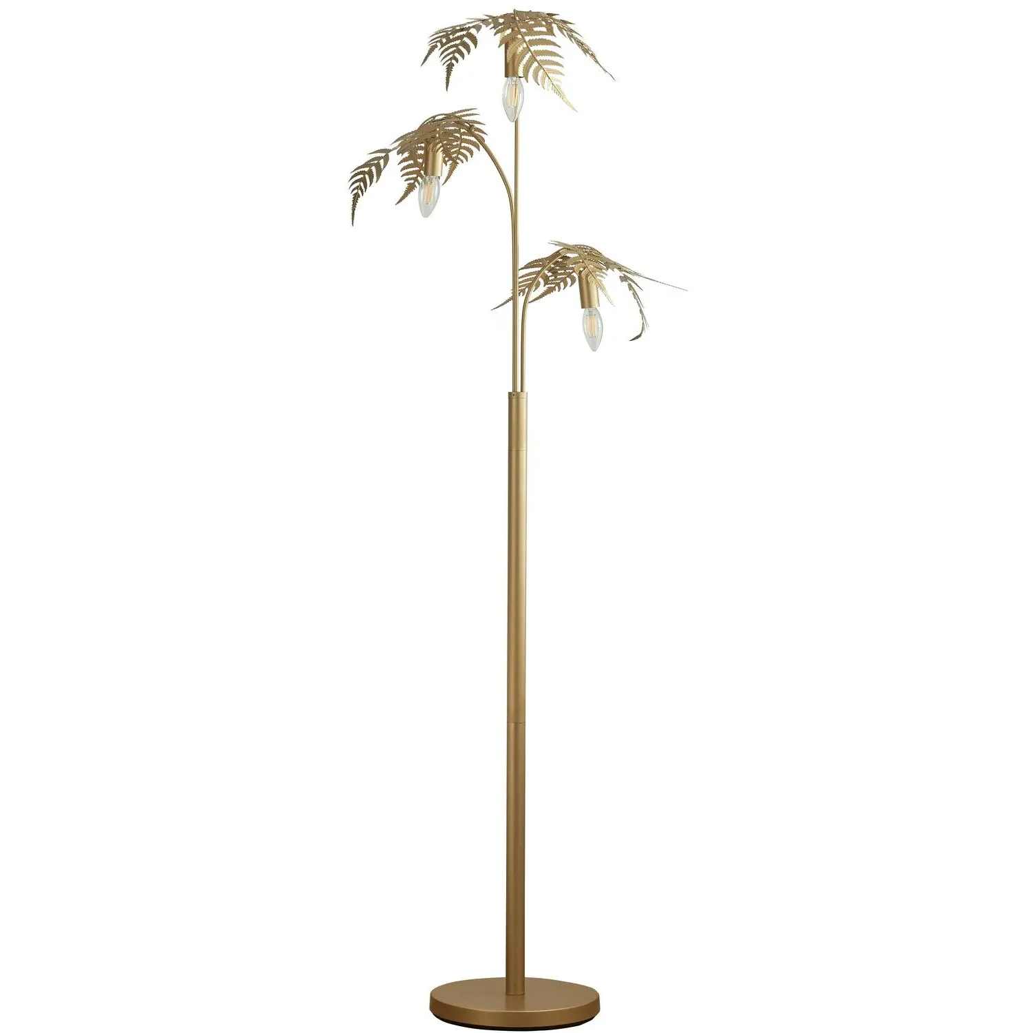 Palm Tree Floor Lamp - Gold