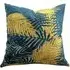 Palm Velvet Cushion - Teal