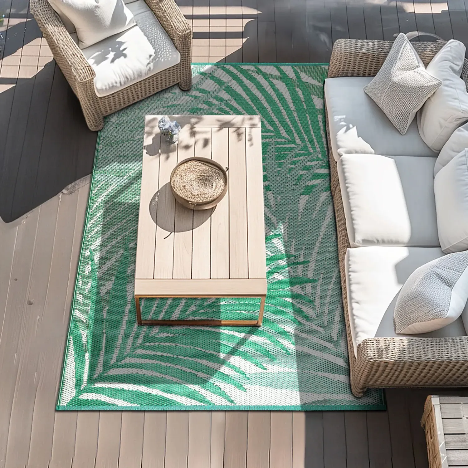 Palma Nova Reversible Outdoor Rug - Green