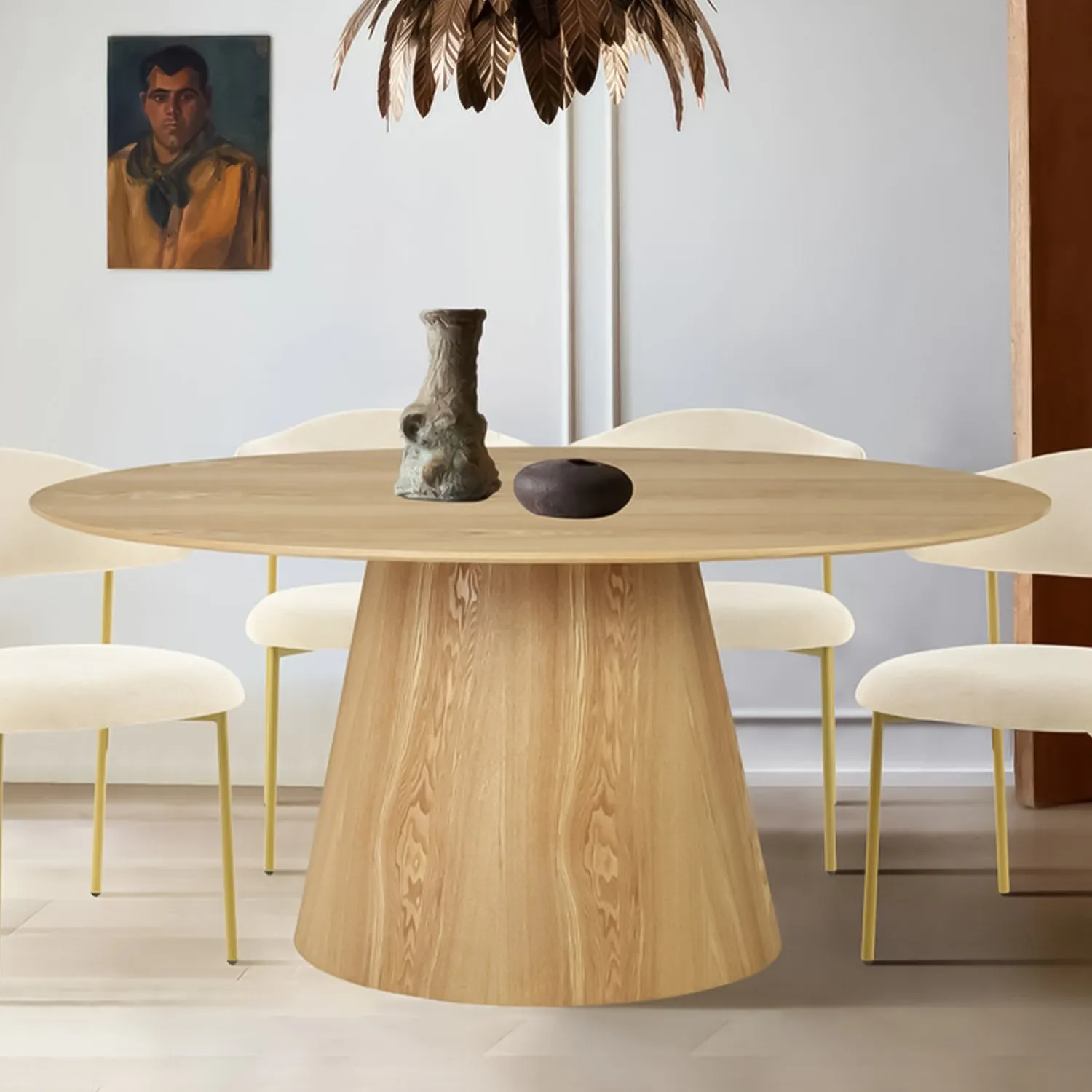 Palma Oval Dining Table - Natural image