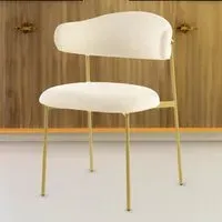 Palma Set of 2 Dining Chairs - Cream, Linen