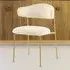 Palma Set of 2 Dining Chairs - Cream, Linen