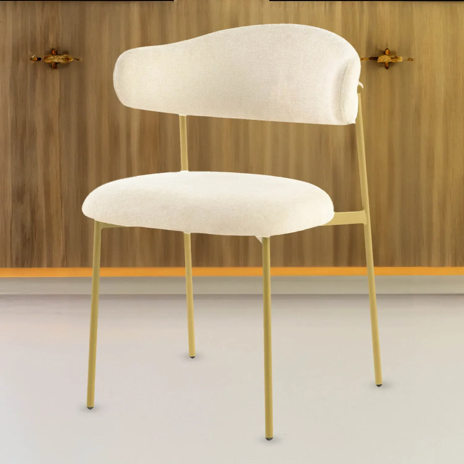 Palma Set of 2 Dining Chairs - Cream, Linen image