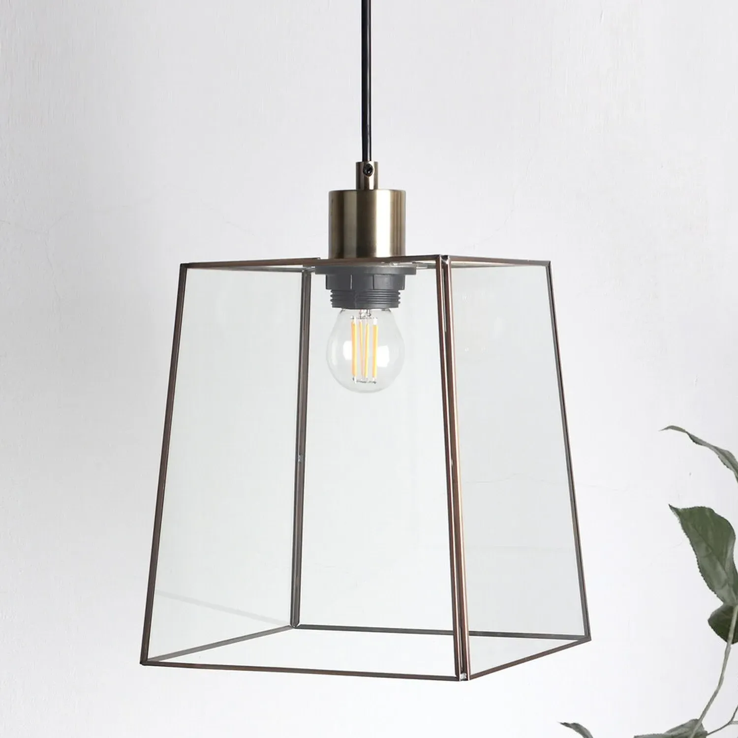 Palmina Pendant Light - Brass, Glass