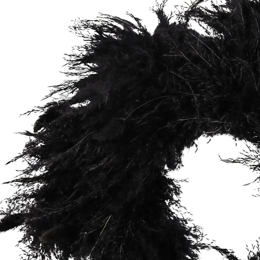Pampas Wreath - Black