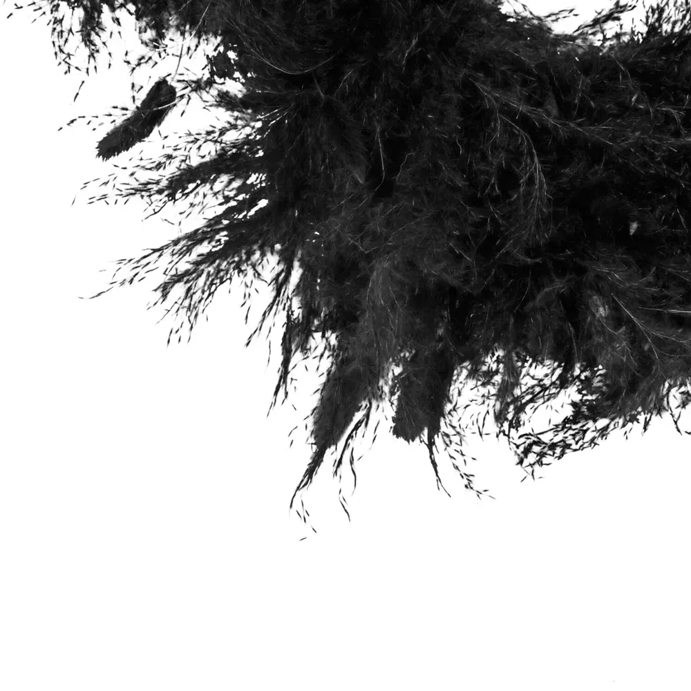 Pampas Wreath - Black