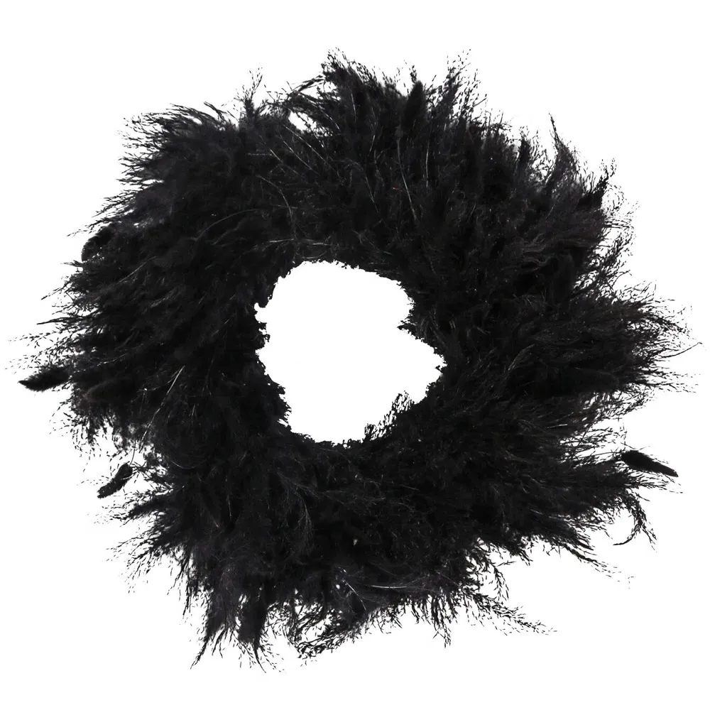 Pampas Wreath - Black image