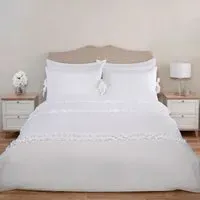 Parisian Super King Duvet Set - White