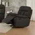 Parker Swivel Chair with Reclining - Dark Grey