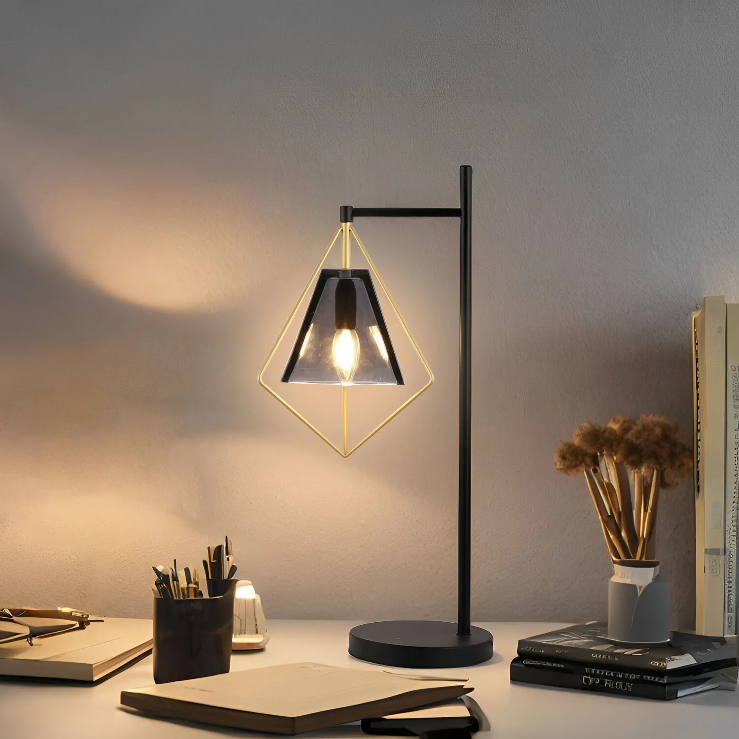 Parker Table Lamp - Black, Gold
