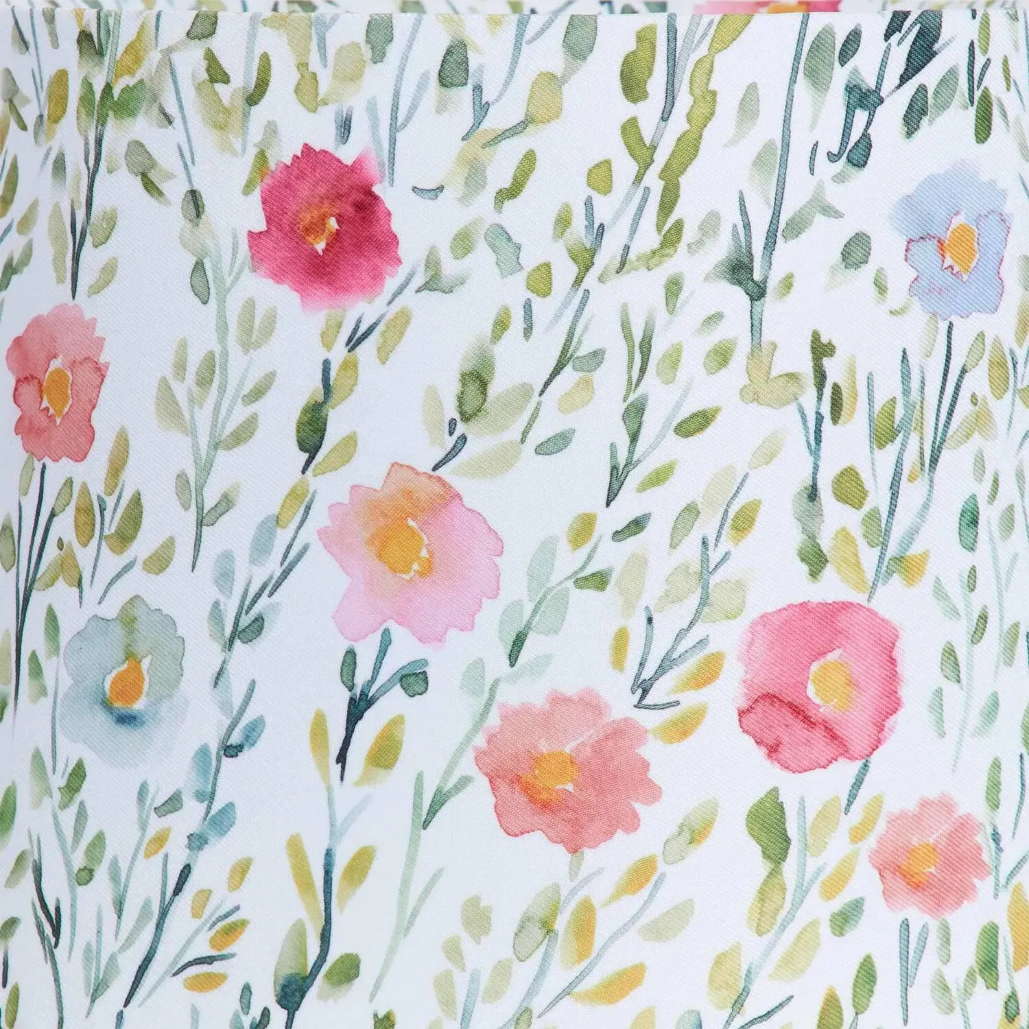 Pastel Floral Tapered Lampshade - White